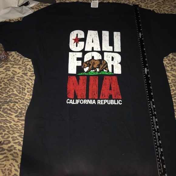 California Republic XL black mens/ unisex tee like new - Picture 6 of 6